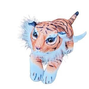 Miniature Tiger Plush 7 inch Stuffed Animal Craft Foam Head Stuffed Body